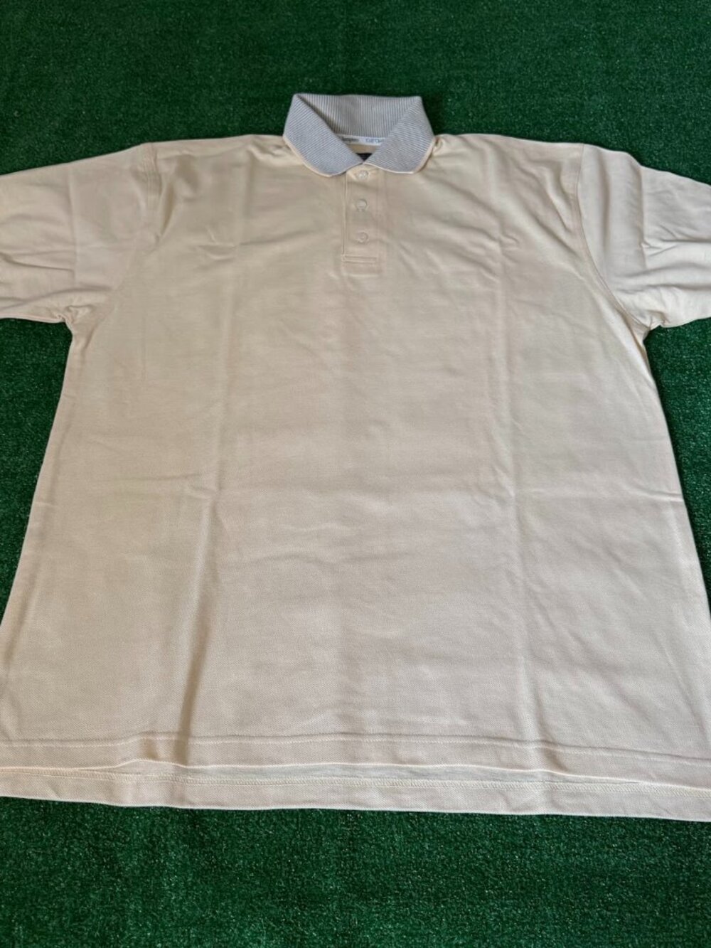 Vintage FORE Golf Clothing of Champion Polo Shirt USA Yellow Men's size L Cotton